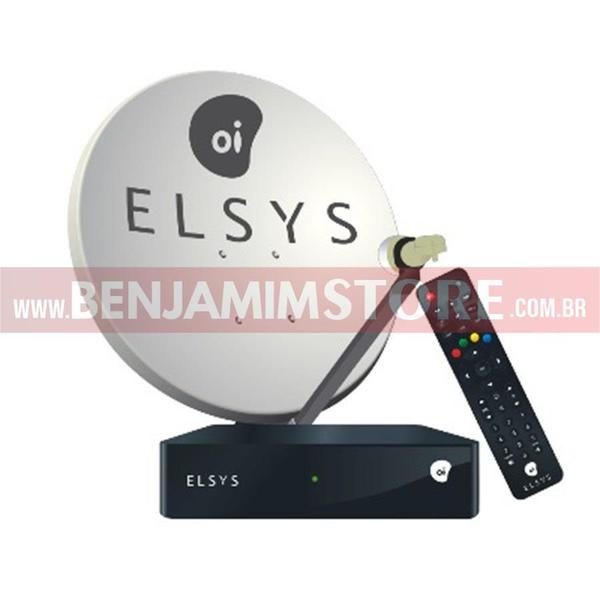 Kit Oi Tv Livre HD Elsys com 2 Receptores + 1 Antena LNBF Duplo