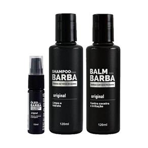 Kit Óleo para Barba + Shampoo e Balm UseBarba
