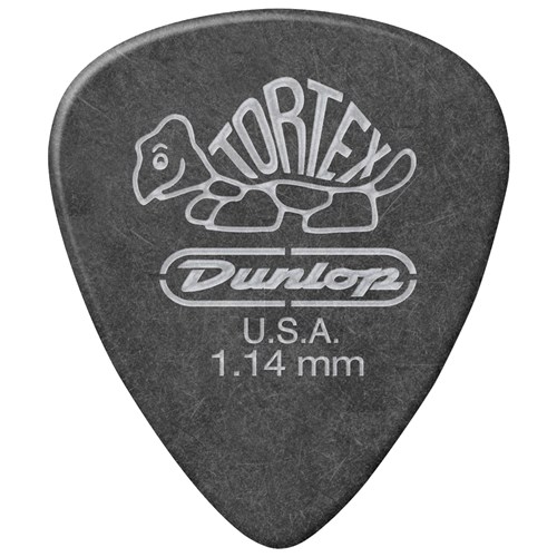 Kit Palhetas Dunlop Tortex 1.14mm Preta C/ 12 Unidades