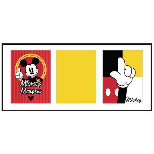 Kit 3 Panos de Copa Microfibra Mickey Vermelho - Disney
