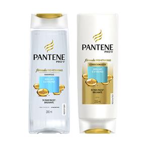 Kit Pantene Brilho Extremo Shampoo 200ml + Condicionador 200ml - 200 Ml