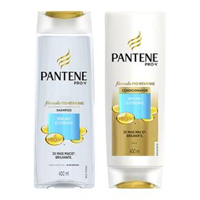 Kit Pantene Brilho Extremo Shampoo 400ml + Condicionador 400ml - 400 Ml