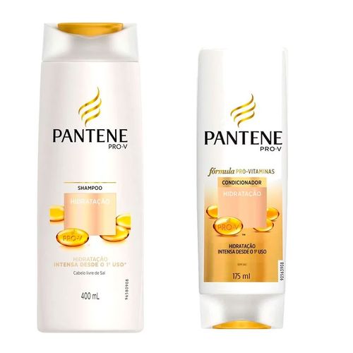 Kit Pantene Shampoo 400ml + Condicionador 175ml Hidratação