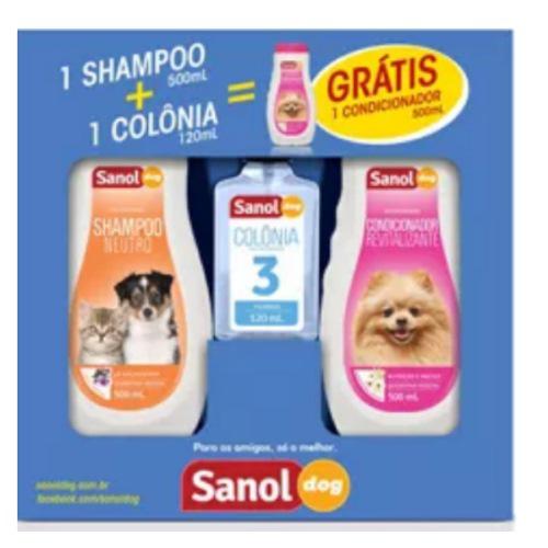 Tudo sobre 'Kit para Animais Shampoo/condicionador Ganhe 1 Colônia - Sanol'
