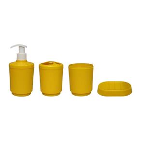 Kit para Banheiro 4 Peças Amarelo - Amarelo