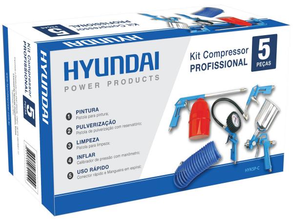 Kit para Compressor de Ar 5 Peças Hyundai - 04200002