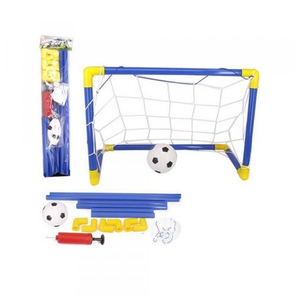 Tudo sobre 'Kit para Futebol Infantil com 1 Bola, 1 Traves Azul, 1 Rede e 1 Bomba - Ref. WB5841 - Wellmix'