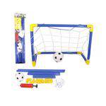 Kit para Futebol Infantil com 1 Bola, 1 Traves Azul com Rede 1 Bomba Wb5841