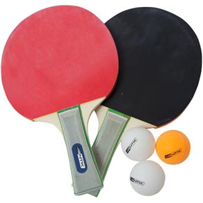 Kit Tênis de Mesa com 2 Raquetes e 3 Bolas Nautika Ping Pong B