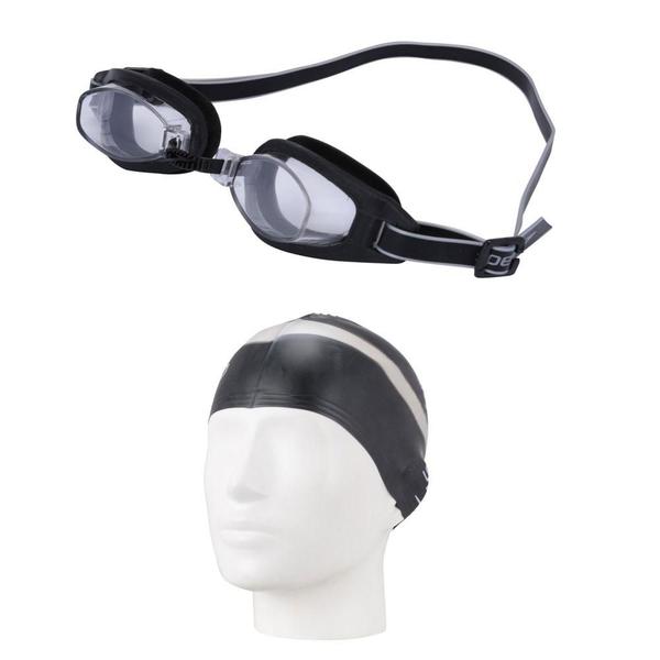 Kit para Natação Swim SLC com Óculos+Touca+Protetor de Ouvido Preto - Speedo