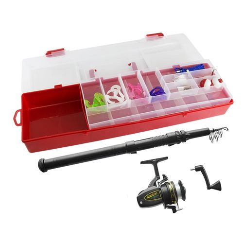 Kit para Pesca Infantil com Vara Molinete 44 Peças VP-06 Western