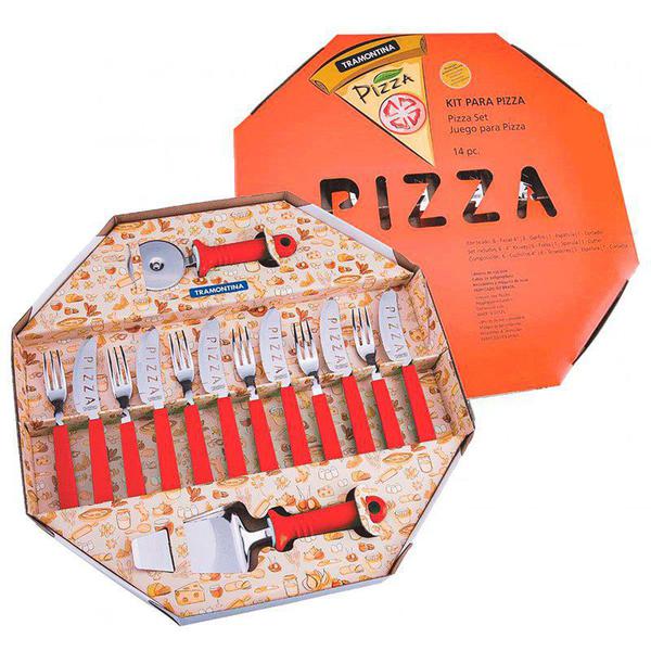 Kit para Pizza 14 Peças Tramontina - 25099722