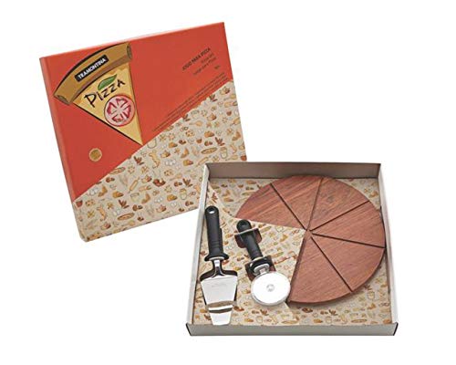 Kit para Pizza 3 Peças Aço Inox 25099024 Tramontina