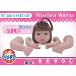 Kit para Reborn em Vinil Siliconado Cabelo e Olhos Inclusos Sid-nyl Minabela Castanhos Ml