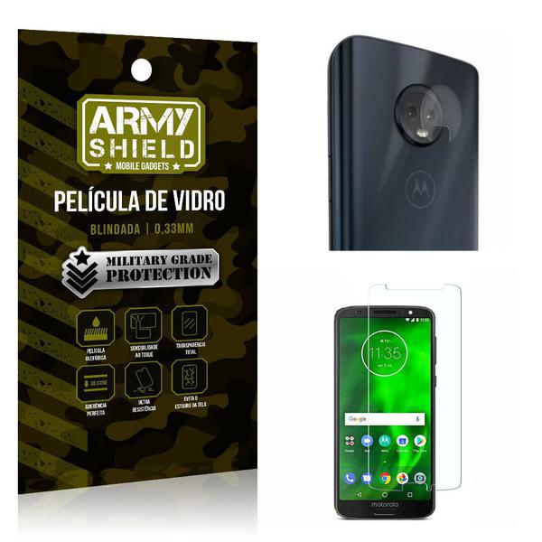 Kit Película de Lente Anti Risco + Película de Vidro Motorola Moto G6 Plus - Armyshield