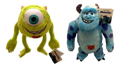 Kit Pelúcias Monstros com Som Fala Disney : Mike e Sulley