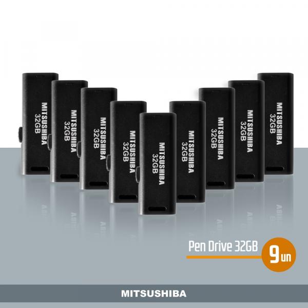 Kit Pen Drive 32GB 9pcs Mitsushiba