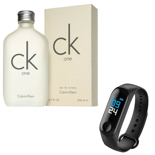 Tudo sobre 'Kit Perfume Ck One 200ml com Relógio Smartband M3 Lançamento'