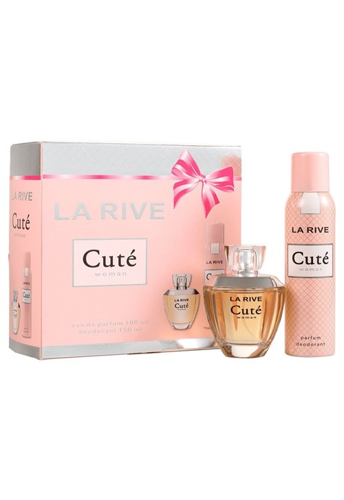 Kit Perfume Cute F 100ml + Desodorante 150ml La Rive