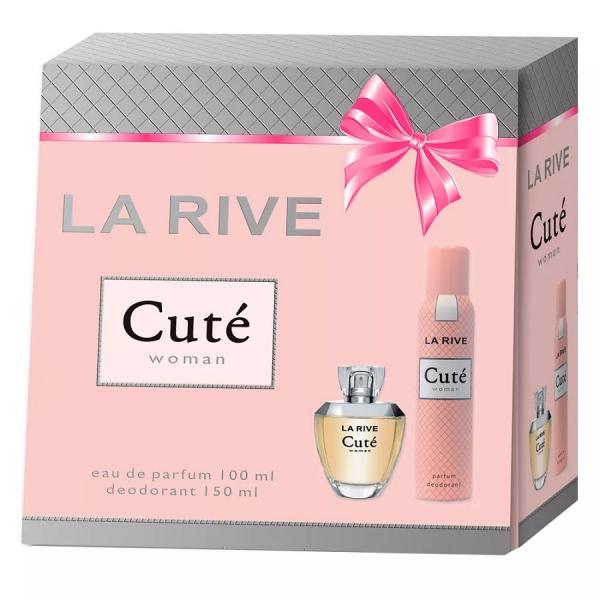 Tudo sobre 'Kit Perfume Feminino La Rive Cuté Eau de Toilette + Desodorante'