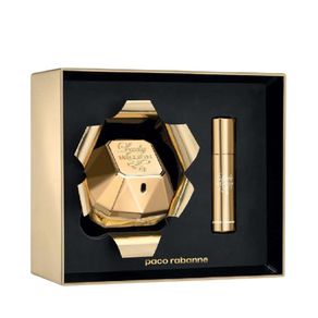 Kit Perfume Lady Million Feminino Eau de Parfum 80ml + Miniatura 10ml Único