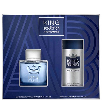 Kit Perfume Masculino King Of Seduction Antonio Banderas Eau de Toilette 100ml + Desodorante 150ml