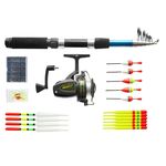 Kit Pesca Vara e Molinete e Estojo de Acessórios Western Vp-04