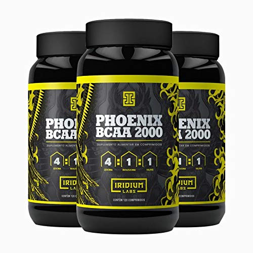 Kit Phoenix BCAA 2000-3 Potes de 120 Comprimidos