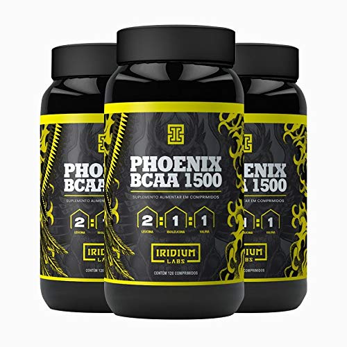Kit Phoenix BCAA 1500-3 Potes de 90 Comprimidos