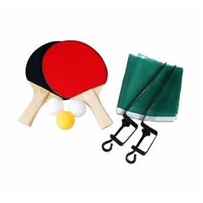 Kit Ping Pong 02 Raquetes 03 Bolinhas Suporte e Rede