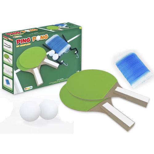 Kit Ping Pong Completo com Rede Brinquedo Esportivo