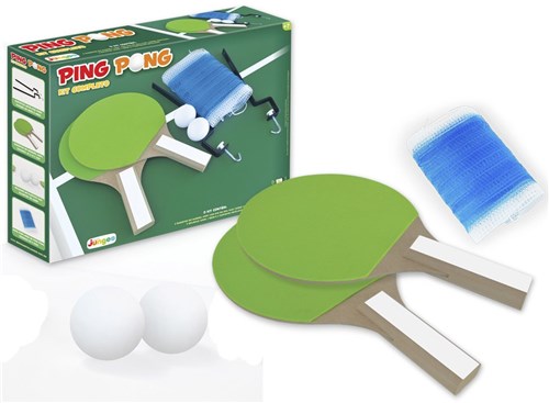 Kit Ping Pong Completo com Rede Brinquedo Esportivo