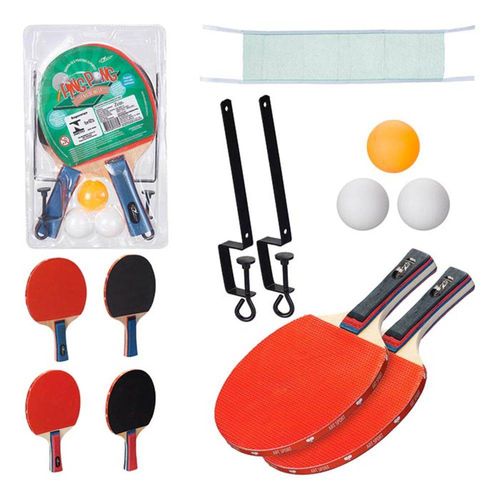 Kit Ping Pong Completo Raquete Rede Bolinhas 