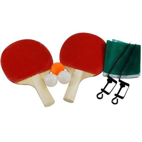Tudo sobre 'Kit Ping Pong 2 Raquetes 3 Bolas 1 Suporte e Rede - Blackbull9395'