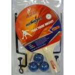 Kit Ping Pong 2 Raquetes 3 Bolas e Rede com Suporte