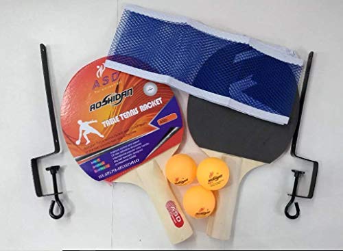 Kit Ping Pong 2 Raquetes 3 Bolas e Rede com Suporte