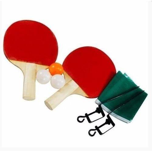 Kit Ping Pong Tênis Mesa 2 Raquetes 3 Bolinhas + Rede