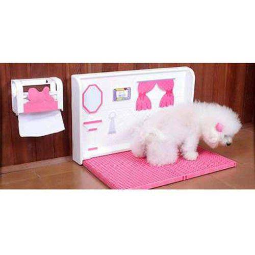 Kit Pipi Dollys Sanitário Luxo para Cães Fêmeas - Rosa