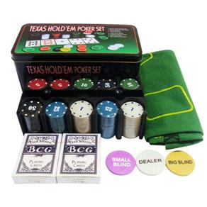 Kit Poker Profissional Chips Jogo com 200 Fichas + Toalha