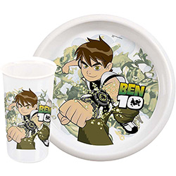 Tudo sobre 'Kit Prato e Copo 350 Ml BabyGo - Ben 10'