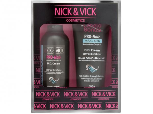 Kit Pro-Hair DD Cream Shampoo e Máscara - Nick Vick