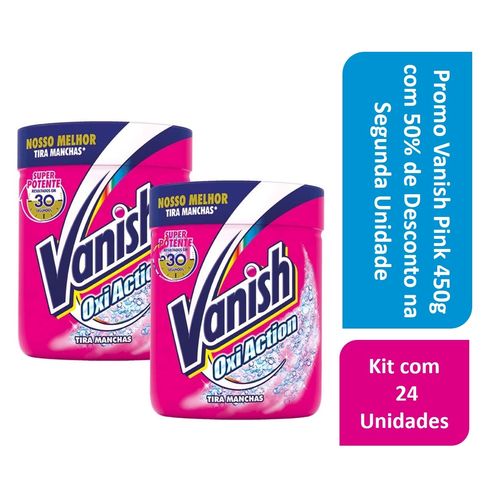 Tudo sobre 'Kit Promo Vanish Pink 450g com 50% de Desconto na Segunda Unidade com 24'