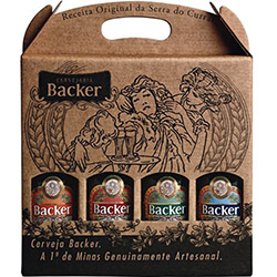 Kit Promocional Cerveja Brasileira Backer - 355ml
