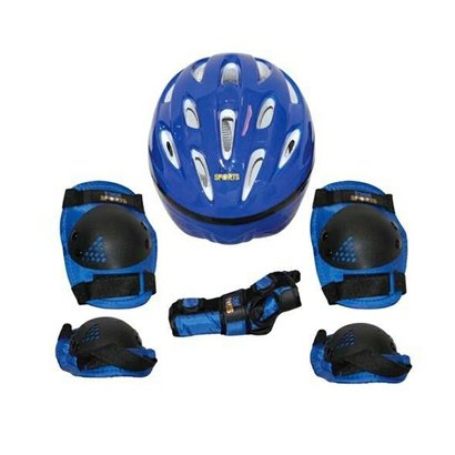 Kit Proteção 7 Itens Skate Rollers Bicicleta Patins - Rosa - G