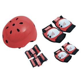 Kit Proteção com Capacete EPS - Tamanho G Vermelho - Bel Fix