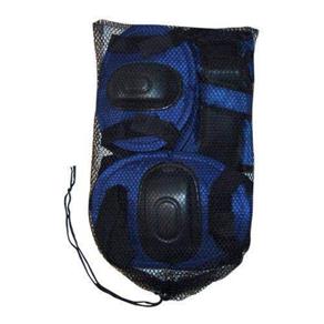 Kit Proteção com Capacete para Skate Tamanho G Bel Fix Preto/Azul