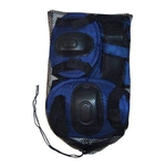 Kit Proteção com Capacete para Skate Tamanho G Bel Fix Preto/Azul