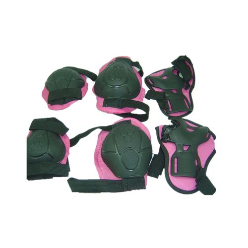 Kit Proteção Infantil Luva Joelheira Cotoveleira Bike Rosa