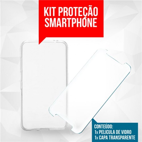 Kit Proteção Moto G4 Plus: Capa Em Tpu E Película De Vidro Temperado