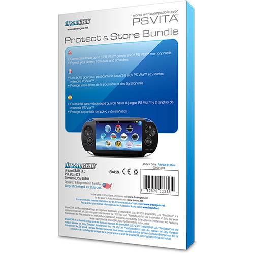 Kit 2 Protetores de Tela + 2 Cases P/ PS Vita - Dreamgear